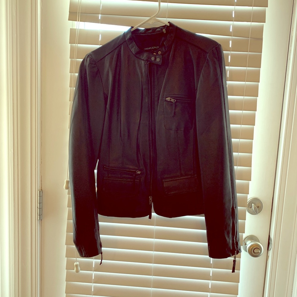 Leather jacket, size 6
